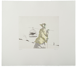 Hexe mit Rabenkäfig, ca. 2007

Radierung und Buntstift auf geprägtem Büttenpapier, handkoloriert, 19,5 x 24,5 cm (Blattgröße 39 x 44,5 cm), gerahmt
116/200, signiert

AUSRUFPREIS: 270.-